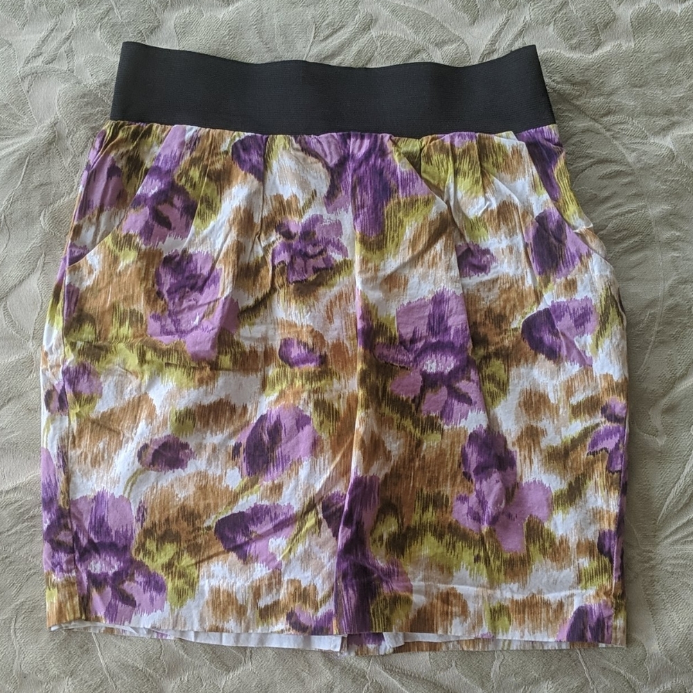 Jack by BB Dakota Floral Stretch Mini Skirt